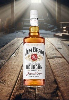 Whisky Jim Beam Oficial Bourbon White - 1L